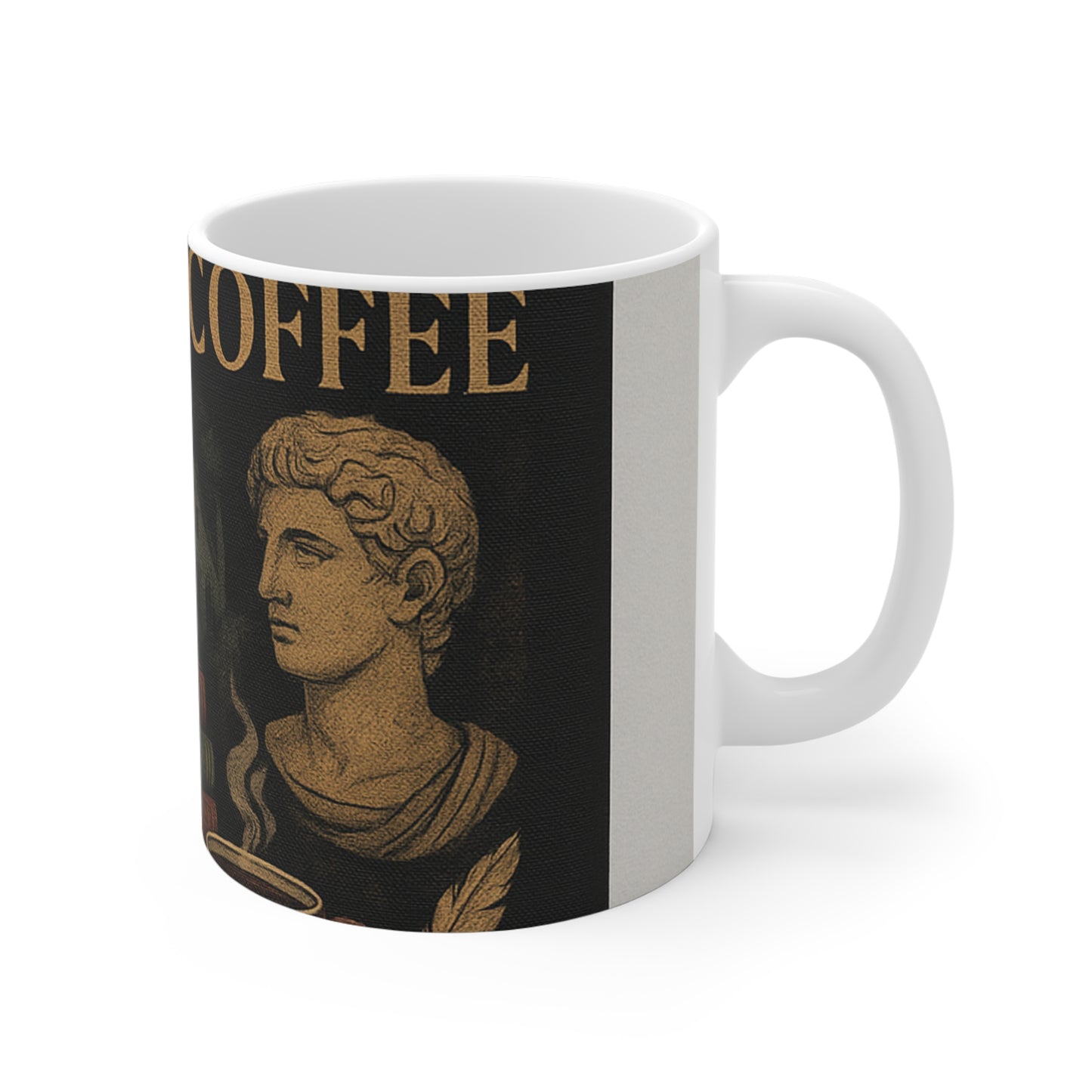 Dark Academia Coffee Mug - FUELED BY BOOKS & COFFEE