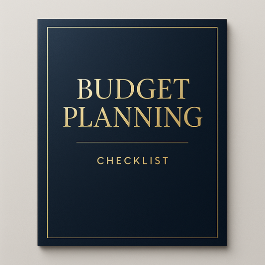 Budget Planning Success Checklist