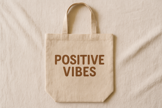 Natural Positive Vibes Tote Bag