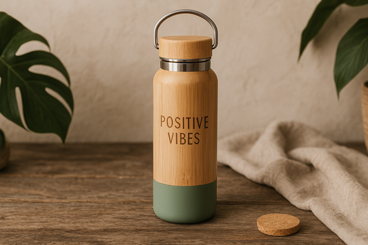 Natural Positive Vibes Water Bottle
